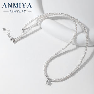 אנמיה הקיץ קיץ מותאם אישית זירקון 925 תליון כסף תכשיטים שרשרת פנינים לגברים נשים - Product Image 5