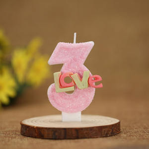 Velas <span class=keywords><strong>de</strong></span> Números Hechas a Mano, Decoración Creativa, Adornos Rosados <span class=keywords><strong>para</strong></span> <span class=keywords><strong>Cumpleaños</strong></span>, Velas <span class=keywords><strong>para</strong></span> <span class=keywords><strong>Pastel</strong></span> <span class=keywords><strong>para</strong></span> Niñas/Mujeres/Damas - Product Image 5