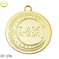Grandes étiquettes de chaîne personnalisées avec logo étoile couleur argent matériel de sac à main plaque d'étiquette volante en métal pour l'artisanat du cuir