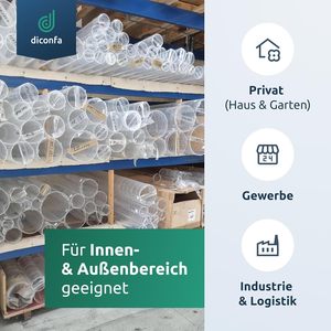 Diconfa acrylglas trong suốt Acrylic ống nhựa đường kính 5-500mm Chiều dài 100-1000mm cho phòng khách chiếu sáng đồ nội thất - Product Image 4