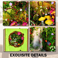 Kit de maison miniature DIY Minihaven : Construisez votre mini-maison, serre champignon magique, boîte de rangement pour adultes