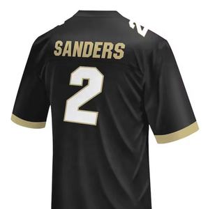 Shedeur Sanders Schwarz Colorado Beste Qualität Genähtes American College Football Trikot - Product Image 1