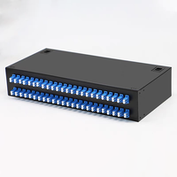 48 Port 96 Core Fiber Optic Distribution Frame Rack Mount ODF 2U 19 Inch 48 Port Fiber Optic Patch Panel with Pigtail Adapter