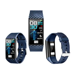 2020 pulseiras inteligentes com pedômetro, pulseira inteligente ip68 à prova d' água, monitoramento de temperatura corporal dt58