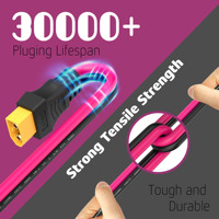 Câble d'extension XT60 longueur personnalisée câble XT60 avec connecteur mâle à femelle pour batterie RC de panneau solaire de station d'alimentation portable