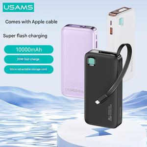 USAMS มาพร้อมกับพาวเวอร์แบงค์ระบบชาร์จเร็วขนาด10000มิลลิแอมป์แบตเตอรี่สำรองแบบพกพาของขวัญสำหรับโทรศัพท์มือถือ