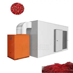 Agriculture pepper spice red chilli hot air dryer machine heat pump dryer food dryer dehydrator room vegetable drying oven