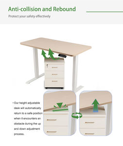2JRF2(A) Smart Office Zit-Sta Bureau Elektrisch Verstelbaar Bureau Hoogteverstelbare Tafel Dubbele Motor Lagere Prijs - Product Image 6