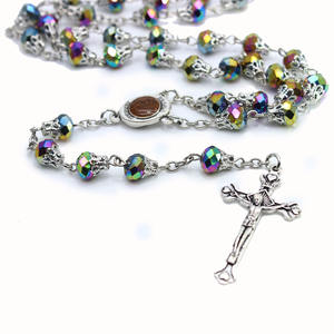 Collier de prière avec boîte, fournitures religieux, collier de prière, en cristal, vente en gros, 6*8mm, nouvelle collection 2020 - Product Image 6