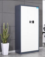 Armoire Métallique Moderne Confidentielle à 2 Tiroirs Grande Capacité Design Écologique Verrouillage par Code Sécurité Construction en Acier Laminé à Froid