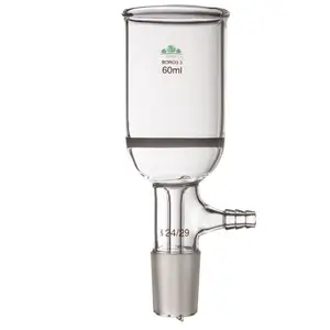 HJLab Filter Corong Buchner Kaca Vakum, Filter Vakum Portabel 30-1000Ml Efisiensi Tinggi