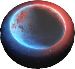 Housse de roue de secours robuste avec imprimé planète Terre et espace, anti-poussière, personnalisable pour voiture, camion, SUV, cadeau promotionnel d'entreprise - Product Image 3