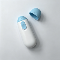 Lime à ongles électrique pour bébé, sûre, douce et silencieuse, avec lumière LED douce pour couper les ongles des nourrissons pendant le sommeil