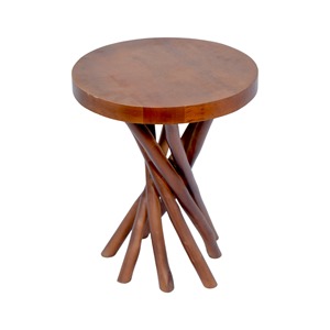 Table en bois au design moderne avec 7 pieds Table d'appoint unique pour la maison, l'hôtel, le restaurant ou la table basse du jardin - Product Image 1