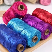 Factory Direct Sales Metallic T-Shirt Yarn Polyester Shiny Tape Yarn for Crochet Bag DIY Hand Knitting Wholesale