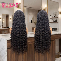 Peluca frontal de encaje HD 13x6 pre-arrancada al por mayor, cabello humano virgen brasileño sin procesar, peluca frontal de encaje HD 5x5 sin pegamento con ondas rizadas de 30 pulgadas