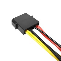 Hub de Velocidad para Ventiladores de 4 Puertos, Divisor de Ventiladores Molex de 4 Pines a 3/4 Pines, Interruptor de 3 Velocidades, Regulación de Voltaje de 5V/7V/12V para Refrigeración de PC de Escritorio