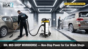 <span class=keywords><strong>Aspirateur</strong></span> professionnel électrique PB 80L en acier inoxydable pour le detailing automobile PB-VC-2403-3600-80 TripleMotor Industriel Humide/Sèche 5+ - Product Image 2