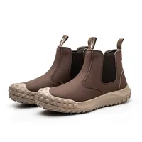 Chaussures de sécurité antidérapantes et anti-perforation, résistantes au feu, avec embout en acier, chaussures de travail imperméables pour hommes