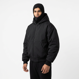 Pasamontañas Unisex con Capucha, 100% Algodón, Forro Polar, Estilo Urbano de Invierno, con Cierre, Transpirable y de Secado Rápido, Servicio OEM, Corte Regular - Product Image 1