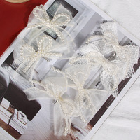 Nouvelle Décoration Florale Polyvalente pour Sabots : Breloque Nœud en Perles, Accessoires en Dentelle, Perles de 2,5-3,5 cm, Couleur Personnalisable pour Femme