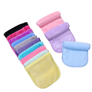 Tampons de nettoyage en microfibre lavables en machine <span class=keywords><strong>démaquillant</strong></span> réutilisable bouffées démaquillantes tampons d'eau logo personnalisable - Product Image 3