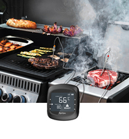 Thermomètre de barbecue sans fil intelligent Hypersynes Pro-05 avec 6 sondes, écran LCD, capteur de distance numérique, connexion Bluetooth, en plastique