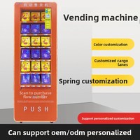 Distributeur automatique de boîtes mystères pour cigarettes, produits pour adultes et noix de betel, utilisation commerciale 24h/24, couleur orange, provenance Chine