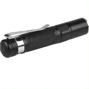 Xách tay mini LED Đèn Pin Nhôm cơ thể bút Clip EDC khẩn cấp cầm tay Torch đèn Zoom AAA khô Pin Túi ánh sáng đèn flash