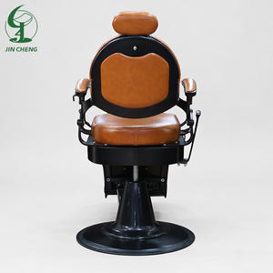 Sillón de Peluquería de Cuero Naranja con Mechones, Muebles de Salón de Belleza de Lujo, Silla de <span class=keywords><strong>Barber</strong></span>ía Resistente para Estilistas, Venta al por Mayor - Product Image 2