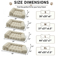 Coussin chauffant pour animaux de compagnie en fausse fourrure de lapin imitation, grande taille, gris, en laine d'agneau, moderne, pour petits chiens et chats