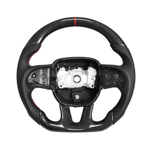 สำหรับดอดจ์ผู้ท้าชิง/ดูรังโก/จี๊ปแกรนด์เชอโรกี/SXT/GT/RT/SRT/hellcat 2015-2020ปรับแต่งพวงมาลัยคาร์บอนไฟเบอร์ - Product Image 1