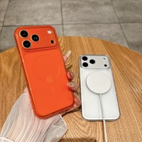 Coque de téléphone ultra-fine en TPU mat anti-traces de doigts, moulée par injection, avec grande fenêtre, pour 17 Pro Max, protection intégrale