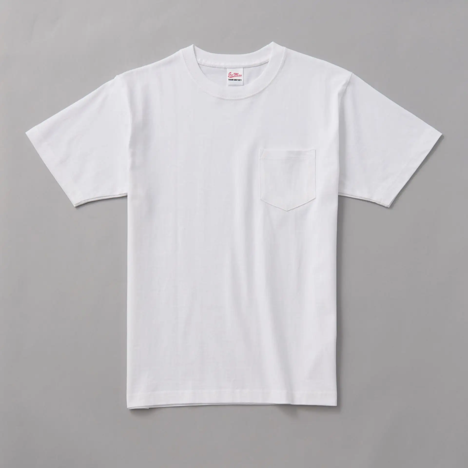 T-Shirt di alta qualità produttore di T-Shirt in cotone 100% tinta unita tinta unita a manica corta con tasca da uomo T-Shirt