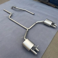 Tubo de Escape de Alto Rendimiento para Audi A4, Sistema de Escape Personalizable de Medio a Trasero para Piezas Automotrices