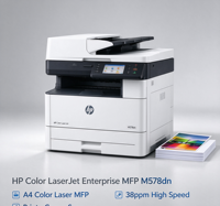 Printer Multifungsi Laser Warna HP Color LaserJet Enterprise MFP M681dn A4 47ppm Cetak Duplex Otomatis Salin Pindai Kecepatan Tinggi