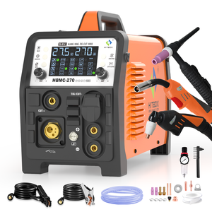 Máquina de Soldadura <span class=keywords><strong>MIG</strong></span> <span class=keywords><strong>Hitbox</strong></span> HBMC270 6 en 1, CO2/Gas, Doble Pulso, MMA, Lift TIG, Nueva, para Alambre Sólido de 0.8mm - Product Image 1