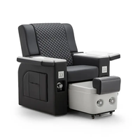 Fauteuil de pédicure électrique inclinable en cuir véritable pour salon de beauté de luxe, table de massage, idéal pour salle de sport, école, chambre à coucher