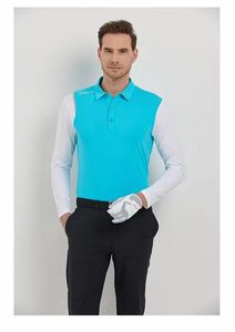 Camisa de Golf para <span class=keywords><strong>hombre</strong></span>, <span class=keywords><strong>Polo</strong></span> de <span class=keywords><strong>manga</strong></span> <span class=keywords><strong>larga</strong></span> con cremallera, camisas atléticas ajustadas de secado rápido para senderismo, 1/4 - Product Image 4