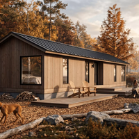 Modern Prefab Wooden ADU Tiny House Backyard Accessory Dwelling Unit Modular Granny Flat Cabin for Sale