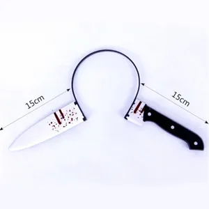 Accessoires d'horreur pour <span class=keywords><strong>Halloween</strong></span>, fausses scies à hache, <span class=keywords><strong>couteau</strong></span>, bandeau pour la fête d'<span class=keywords><strong>halloween</strong></span>, accessoires de mascarade, fournitures de décoration - Product Image 4