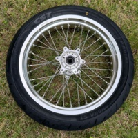 Rueda Delantera/Trasera de Aleación de Aluminio para Bicicleta Eléctrica Surron Ultra Bee de 17x2.5/3.5 Pulgadas con Neumático 175/65R14, Fabricada en Zhejiang, China