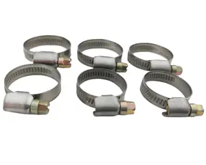 Kundenspezifische Bandbreite 9/12 mm Größe 8-200 mm Schlauchklammern für Rohrrohrverschluss-Ring-Schleifen Hardware Metalltablette Platte Halterungsklammern