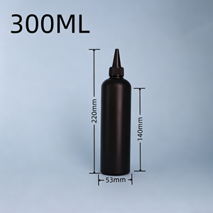 Botellas de aceite de oliva negras mate de HDPE al por mayor, resistentes a altas temperaturas, de 300ml, 500ml, 1000ml, para pegamento y pintura, botella exprimible - Product Image 4