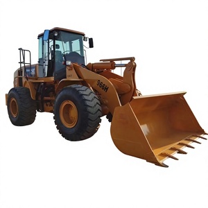 Chargeuse sur pneus CAT 966H avec godet frontal et composants essentiels du moteur - Product Image 1