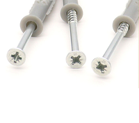 Assortiment d'ancres et de vis pour cloisons sèches en métal conformes à la norme ISO, tête ovale, sans perçage