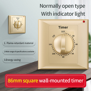 Temporizador Mecánico Dorado CXZTCL de <span class=keywords><strong>30</strong></span> Minutos, Temporizador de Cuenta Regresiva con Resorte para Ahorro de Energía, para Lámpara, Bomba, Tipo de Pared, Electromecánico - Product Image 1