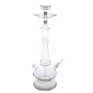Tubos de vidrio transparentes con diseño de 3 anillos para fumar narguile Shisha para Chicha Lounge Bar - Product Image 2