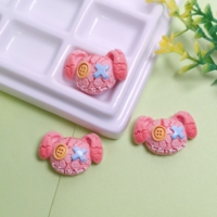 Perles en résine à paillettes dégradées en forme de fleur à cinq pétales de 25 mm pour ornements DIY et accessoires de scrapbooking