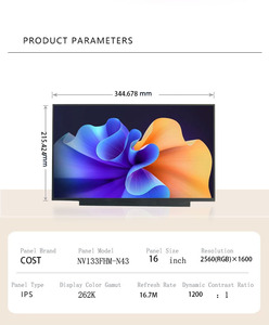 Écran LCD IPS QHD 16,0 pouces 2560x1600 non tactile MNG007DA1-3, 40 pixels EDP, 60Hz, écran LED pour remplacement d'ordinateur portable - Product Image 3
